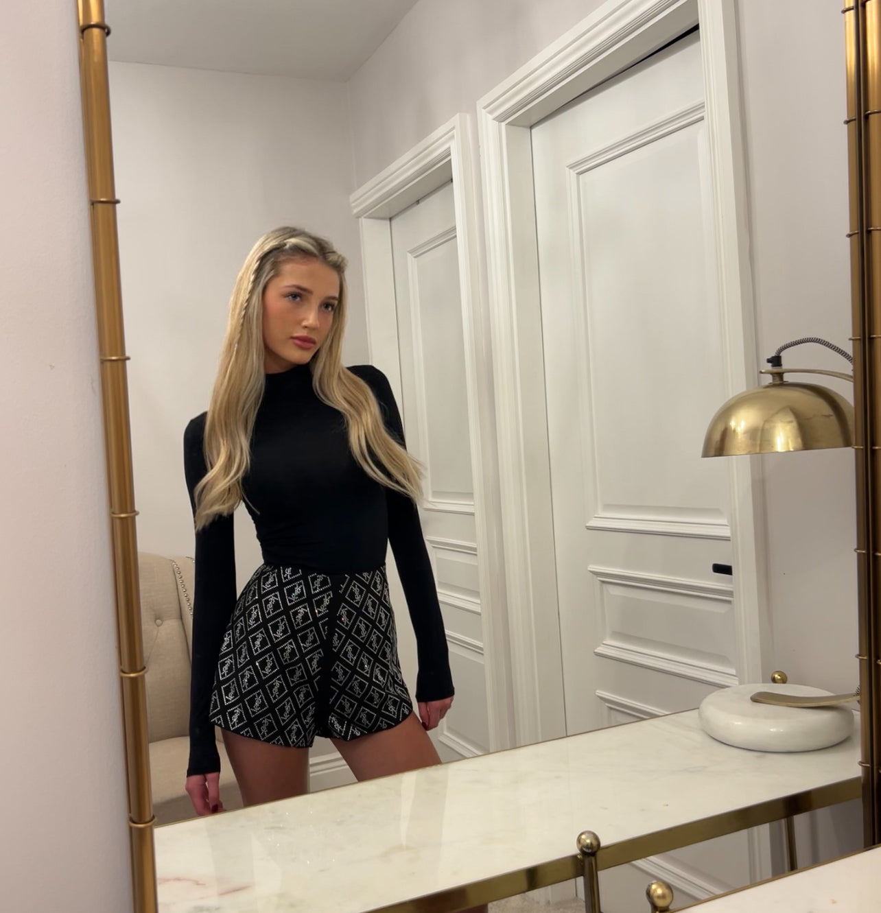 Saint crystal shorts