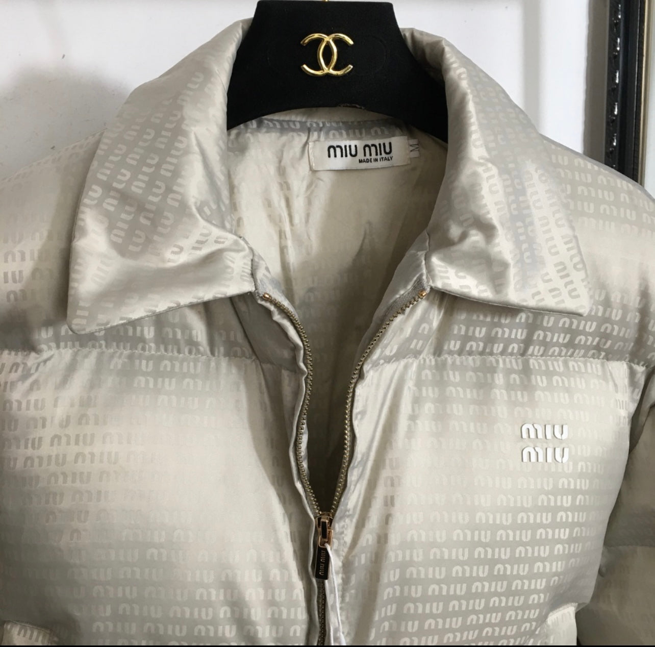M champagne puffer jacket